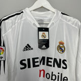 2003/04 REAL MADRID R.CARLOS #3 *BNWT* HOME SHIRT (XL) ADIDAS