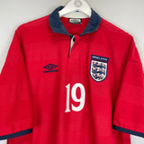 1999/01 ENGLAND HESKEY #19 AWAY SHIRT (XL) UMBRO