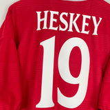 1999/01 ENGLAND HESKEY #19 AWAY SHIRT (XL) UMBRO