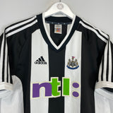 2001/03 NEWCASTLE SOLANO #4 HOME SHIRT (M) ADIDAS