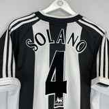 2001/03 NEWCASTLE SOLANO #4 HOME SHIRT (M) ADIDAS