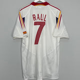 2004/05 SPAIN RAUL #7 AWAY SHIRT (L) ADIDAS