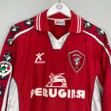 1999/00 PERUGIA NAKATA #7 L/S HOME SHIRT (XL) GALEX