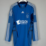 2011/12 AJAX VAN DER SAR #1 *PLAYER ISSUE* TESTIMONIAL GK SHIRT (M) ADIDAS