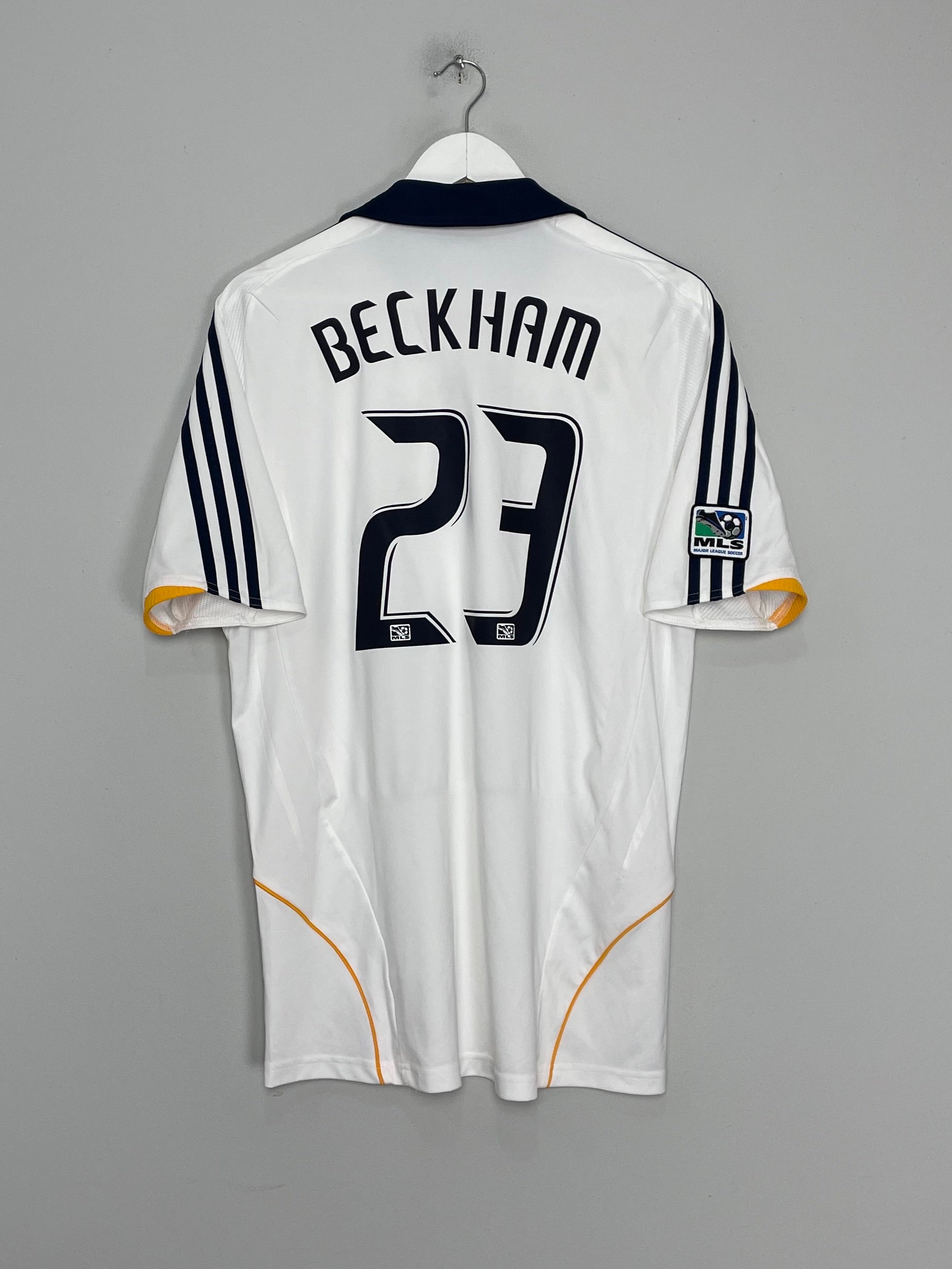 2007/08 LA GALAXY BECKHAM #23 HOME SHIRT (M) ADIDAS