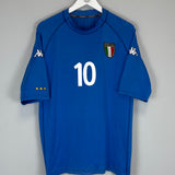 2000/01 ITALY TOTTI #10 HOME SHIRT (XL) KAPPA