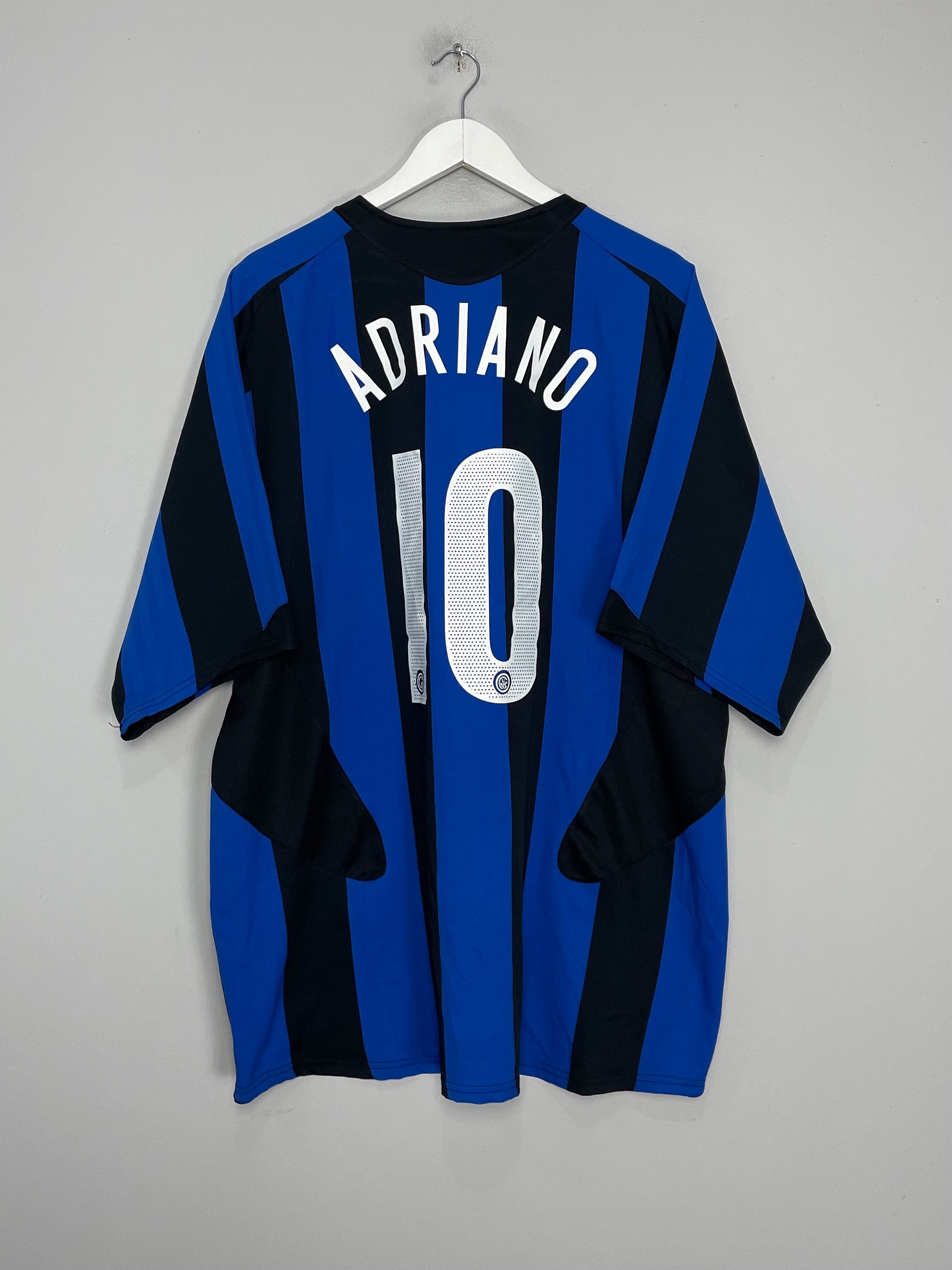 2005/06 INTER MILAN ADRIANO #10 HOME SHIRT (XXL) NIKE