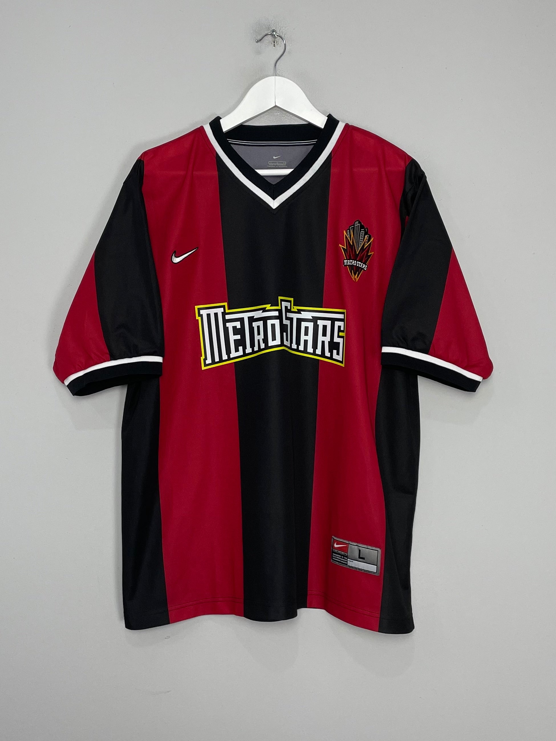 2000/01 NEW YORK METRO STARS HOME SHIRT (L) NIKE