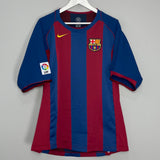 2004/05 BARCELONA RONALDINHO #10 HOME SHIRT (XL) NIKE