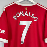 2021/22 MANCHESTER UNITED RONALDO #7 HOME SHIRT (XXL) ADIDAS