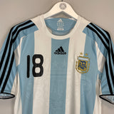 2007/09 ARGENTINA MESSI #18 HOME SHIRT (M) ADIDAS