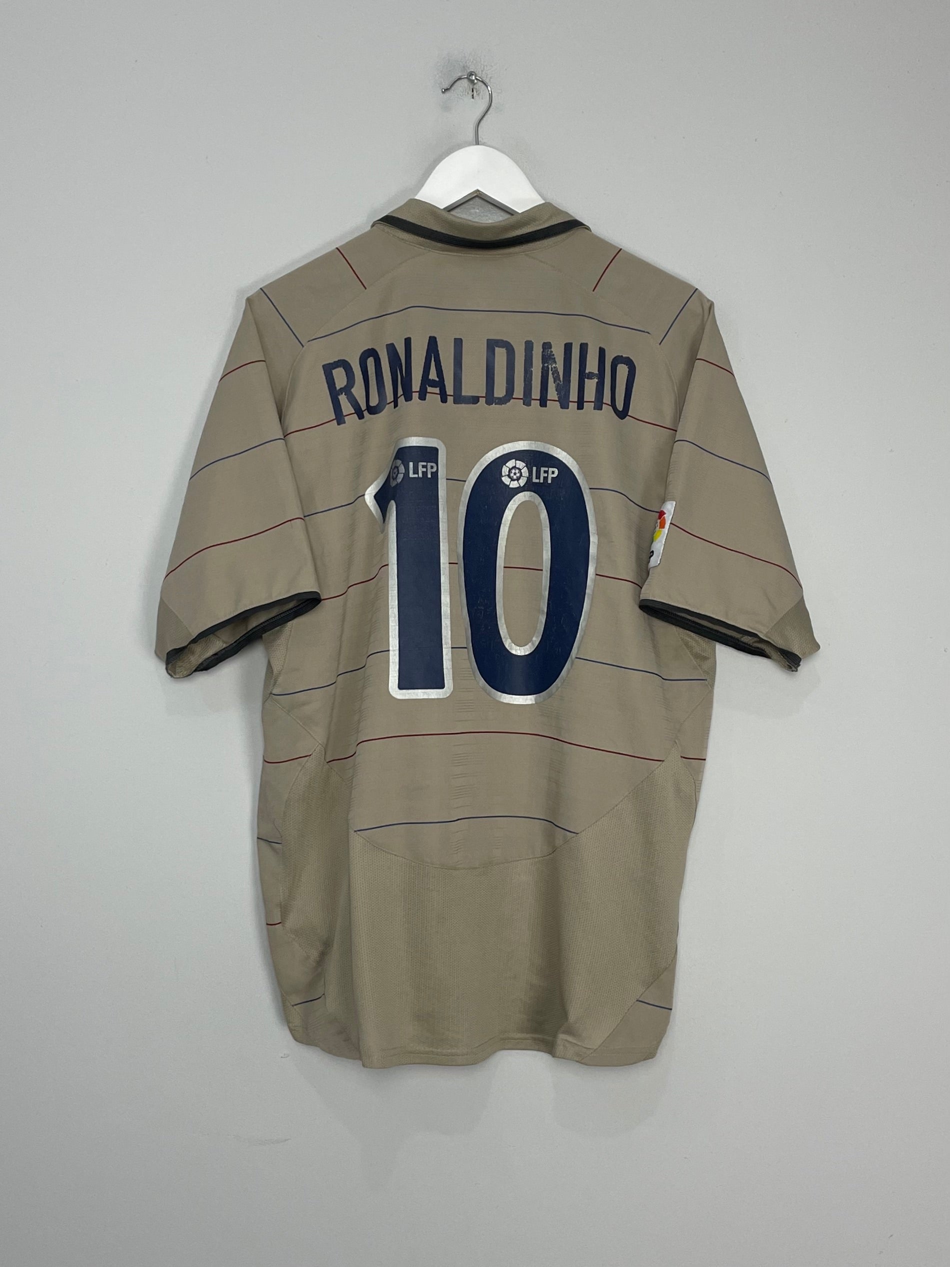 2003/04 BARCELONA RONALDINHO #10 AWAY SHIRT (L) NIKE