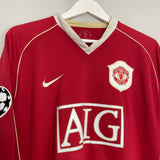 2006/07 MANCHESTER UNITED RONALDO #7 L/S C/L HOME SHIRT (M) NIKE