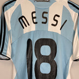 2007/09 ARGENTINA MESSI #18 HOME SHIRT (M) ADIDAS