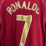 2006/07 MANCHESTER UNITED RONALDO #7 L/S C/L HOME SHIRT (M) NIKE