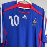 2006/07 FRANCE ZIDANE #10 HOME SHIRT (XXL) ADIDAS