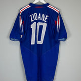 2004/06 FRANCE ZIDANE #10 HOME SHIRT (XL) ADIDAS