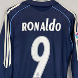 2005/06 REAL MADRID RONALDO #9 L/S AWAY SHIRT (S) ADIDAS