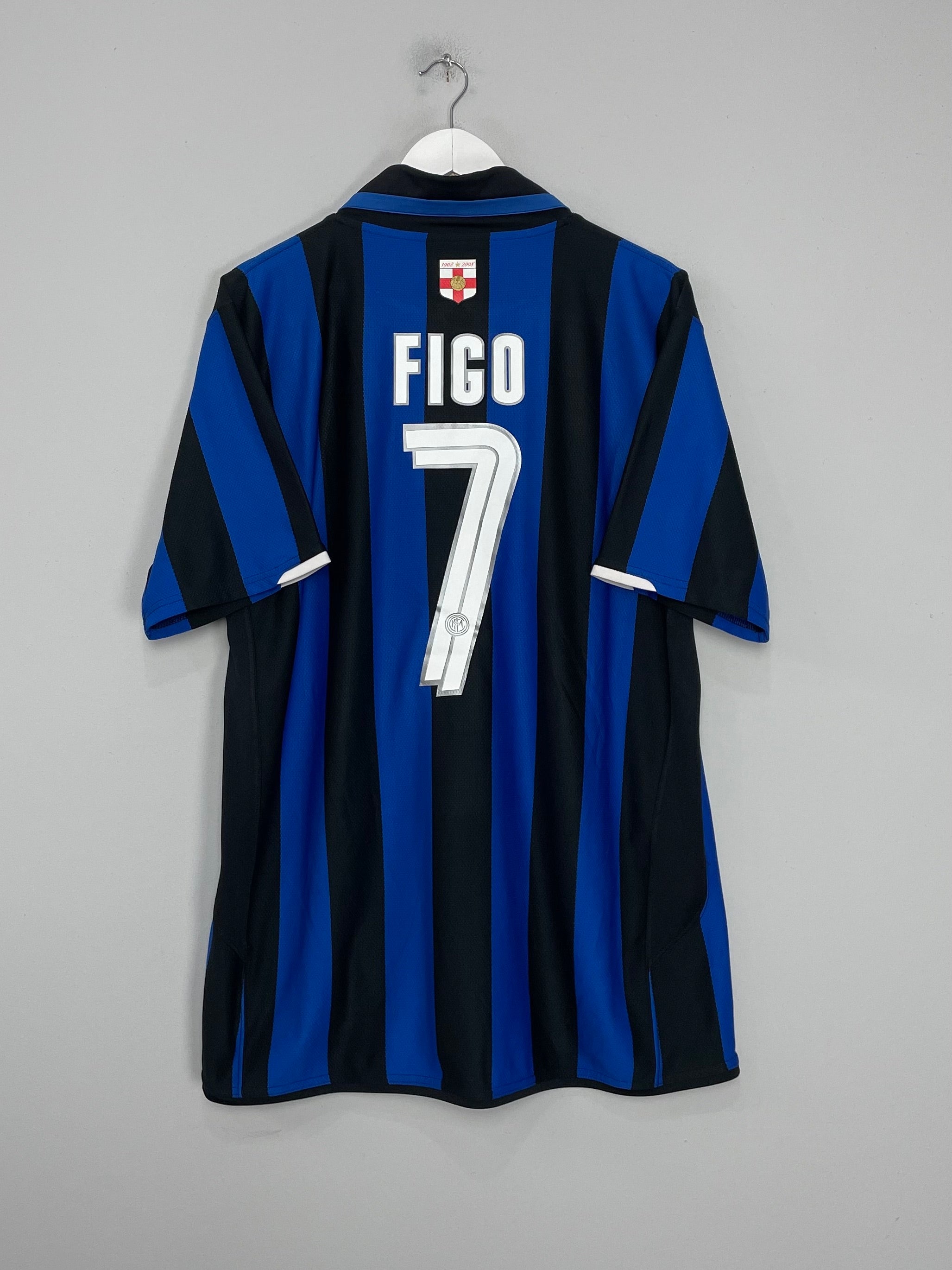 2007/08 INTER MILAN FIGO #7 *CENTENARY* HOME SHIRT (XL) NIKE