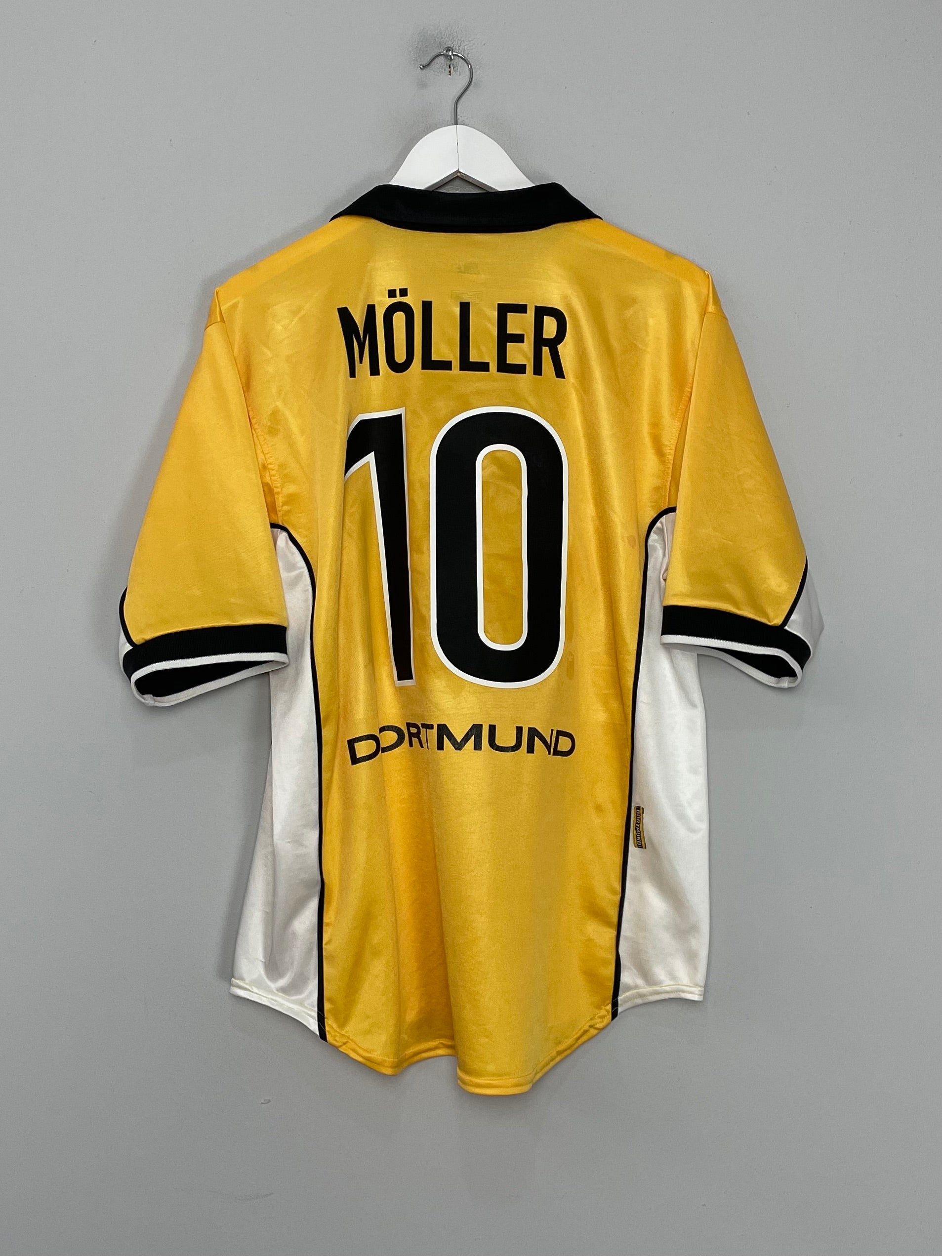 1998/00 DORTMUND MOLLER #10 HOME SHIRT (L) NIKE