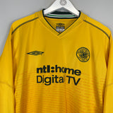 2002/03 CELTIC LARSSON #7 AWAY SHIRT (XL) UMBRO