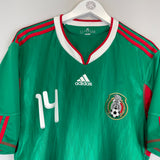 2010 MEXICO J.HERNANDEZ #14 HOME SHIRT (XL) ADIDAS