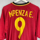 2000/02 BELGIUM MPENZA #9 HOME SHIRT (L) NIKE