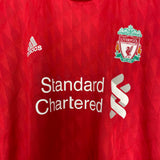 2010/12 LIVERPOOL SUAREZ #7 L/S HOME SHIRT (XL) ADIDAS