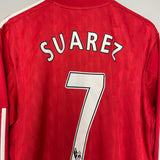 2010/12 LIVERPOOL SUAREZ #7 L/S HOME SHIRT (XL) ADIDAS