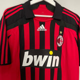 2007/08 AC MILAN MALDINI #3 HOME SHIRT (L) ADIDAS