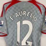 2008/09 LIVERPOOL F.AURELIO #12 AWAY SHIRT (M) ADIDAS