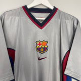 1998/01 BARCELONA #19 *PLAYER ISSUE* BNWT AWAY SHIRT (XL) NIKE