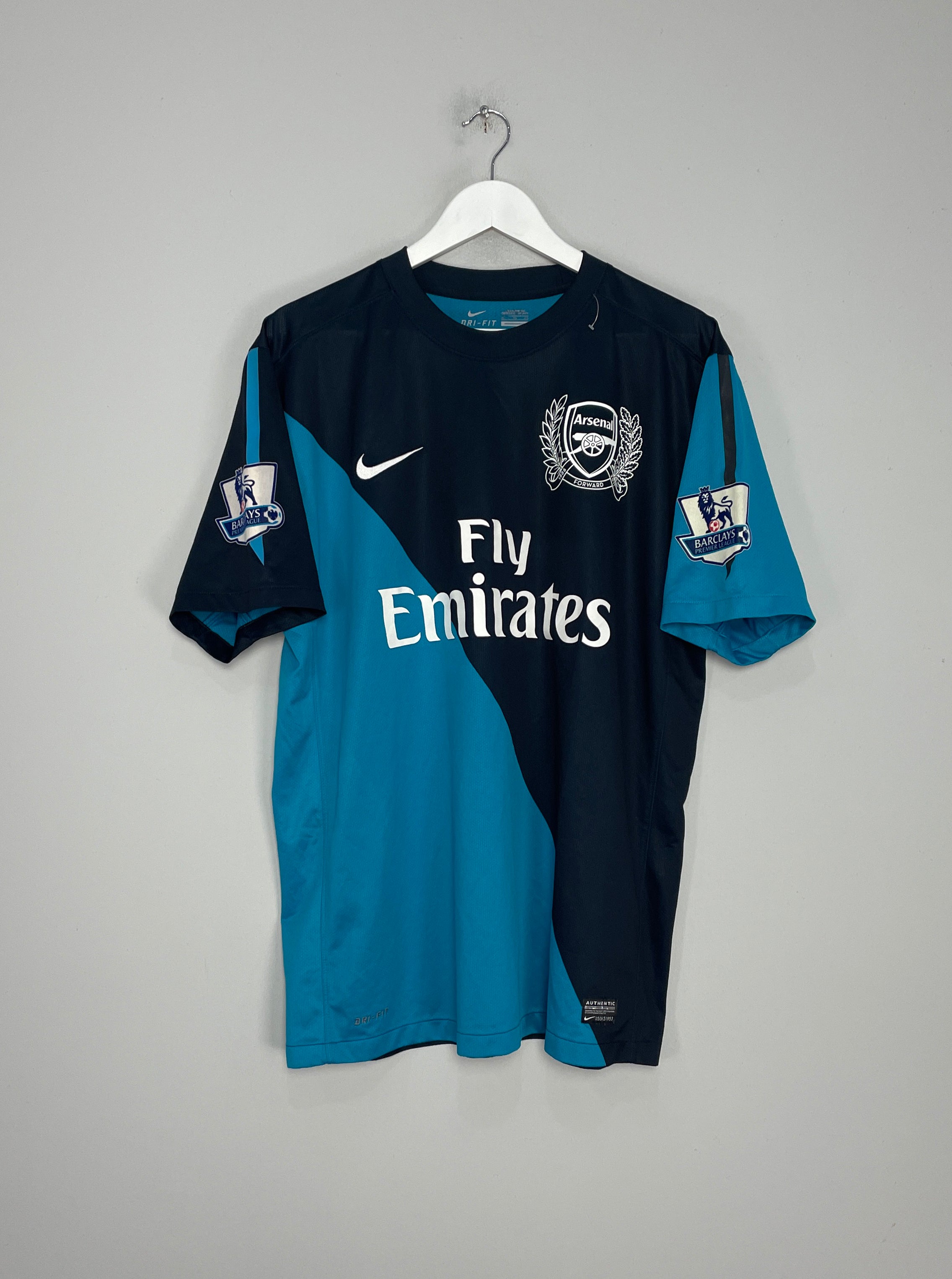 2011/12 ARSENAL LEAKEY #7 AWAY SHIRT (XL) NIKE