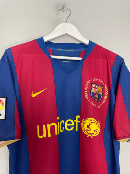 2007/08 BARCELONA MESSI #19 HOME SHIRT (XL) NIKE