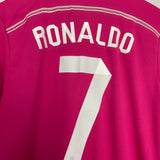 2014/15 REAL MADRID RONALDO #7 AWAY SHIRT (M) ADIDAS