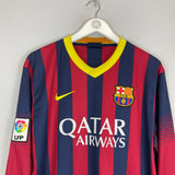 2013/14 BARCELONA MESSI #10 L/S HOME SHIRT (XL) NIKE