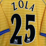 2000/01 CHELSEA ZOLA #25 AWAY SHIRT (XXL) UMBRO