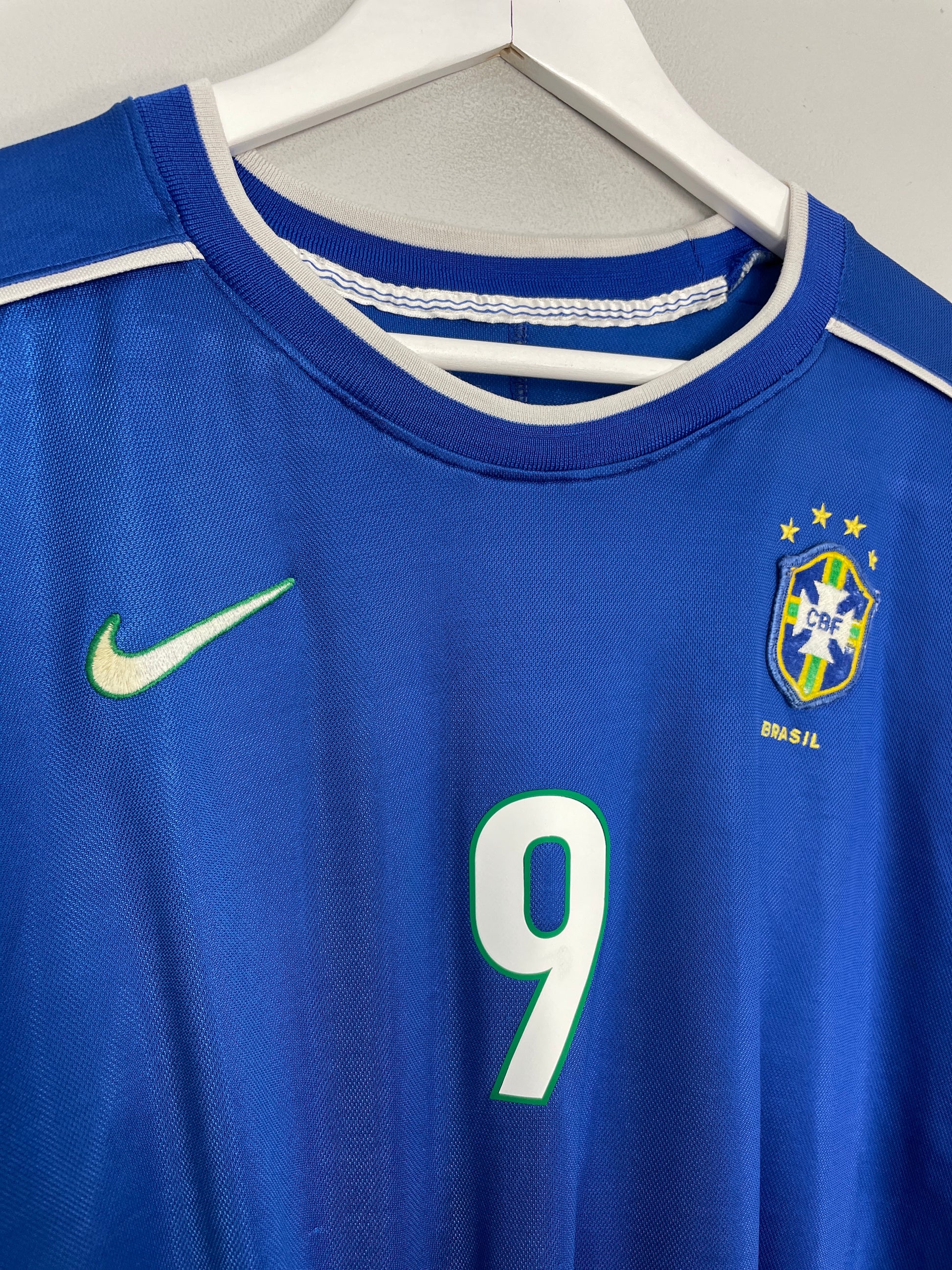 RONALDO 9 Brazil Shirt - Medium - 1998/2000 - Nike World Cup 98