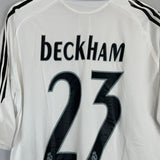 2005/06 REAL MADRID BECKHAM #7 HOME SHIRT (L) ADIDAS