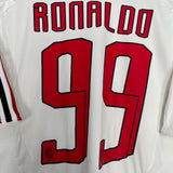 2007/08 AC MILAN RONALDO #99 AWAY SHIRT (L) ADIDAS