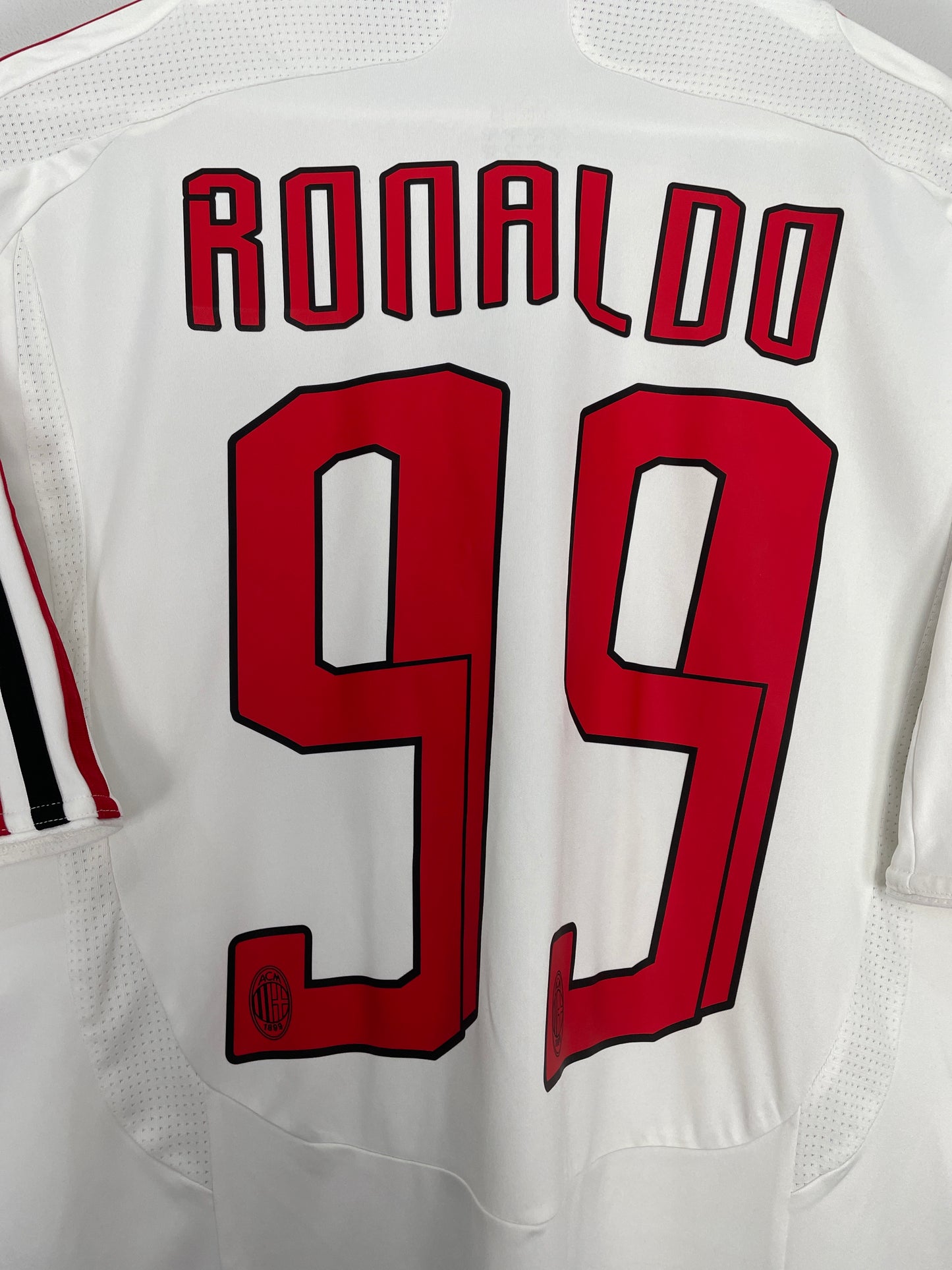 2007/08 AC MILAN RONALDO #99 AWAY SHIRT (L) ADIDAS