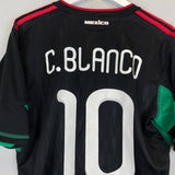 2010 MEXICO C.BLANCO #10 AWAY SHIRT (L) ADIDAS