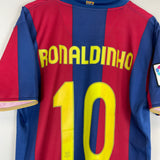 2007/08 BARCELONA RONALDINHO #10 HOME SHIRT (XL) NIKE