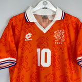 1994 NETHERLANDS BERGKAMP #10 HOME SHIRT (L) LOTTO