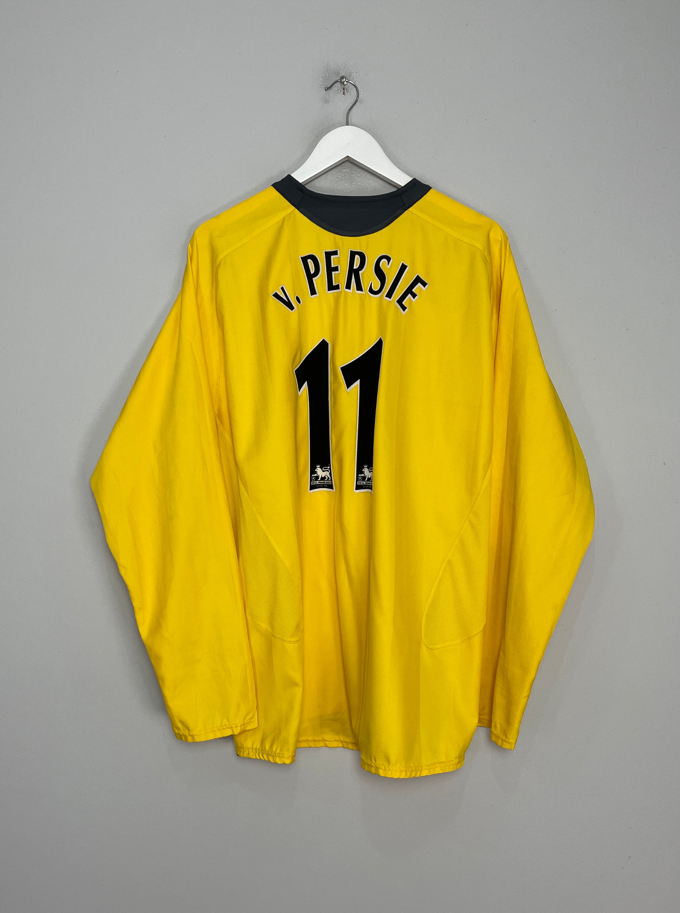 2005/06 ARSENAL V.PERSIE #11 L/S AWAY SHIRT (XL) NIKE