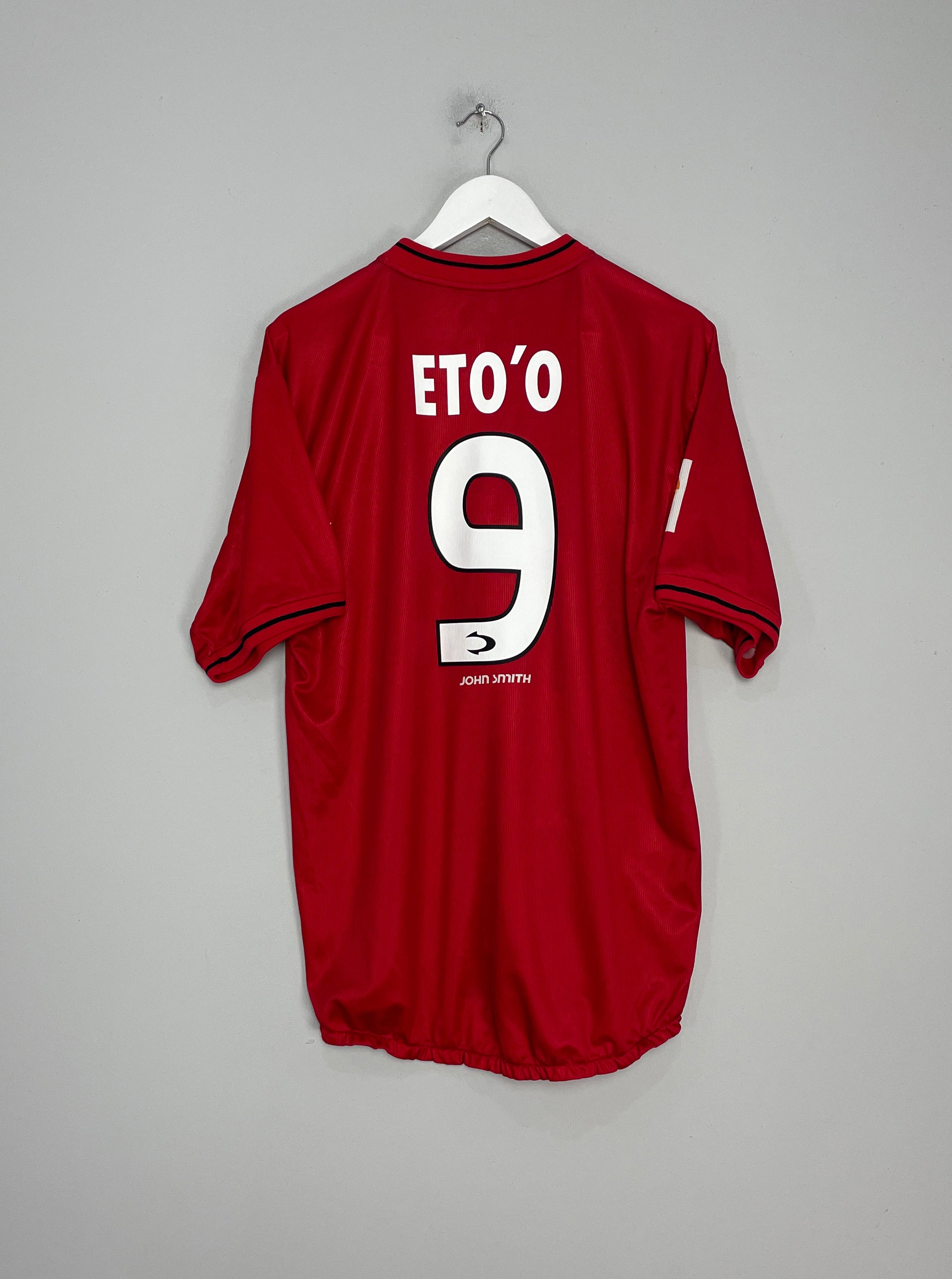 2000/01 REAL MALLORCA ETO'O #9 HOME SHIRT (XL) JOHN SMITH