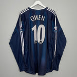 2004/05 NEWCASTLE UNITED OWEN #10 L/S AWAY SHIRT (XXL) ADIDAS