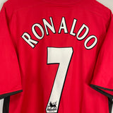 2002/04 MANCHESTER UNITED RONALDO #7 HOME SHIRT (XL) NIKE