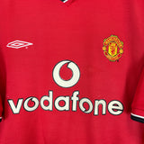 2000/02 MANCHESTER UNITED KEANE #16 HOME SHIRT (XL) UMBRO