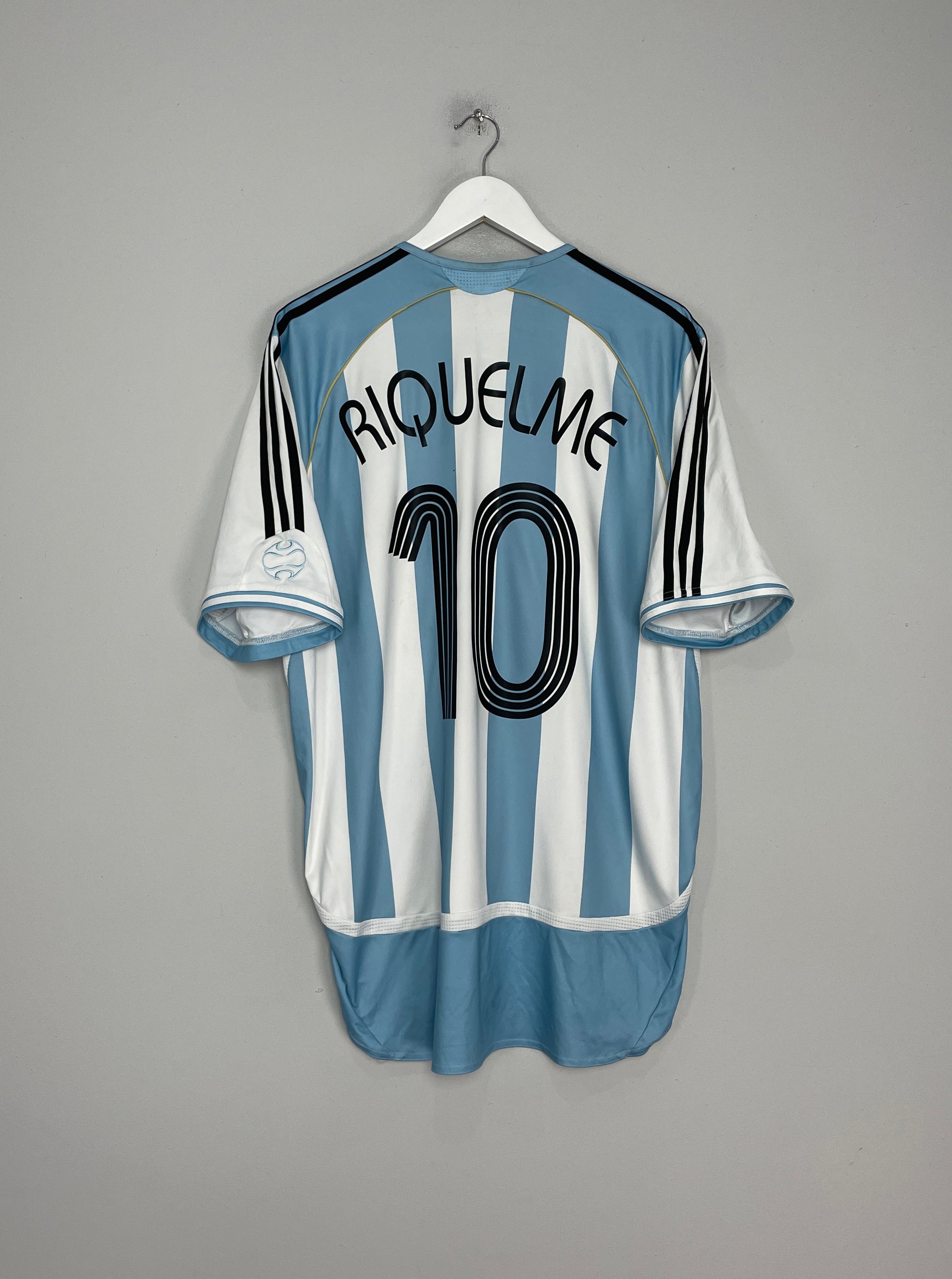 2006/07 ARGENTINA RIQUELME #10 HOME SHIRT (XL) ADIDAS